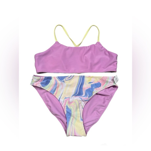 NWT Ideology Girls Mixed 2pc Bikini 2pc Set - Picture 3 of 7